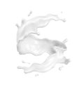 Splash of milk, yogurt, white drink